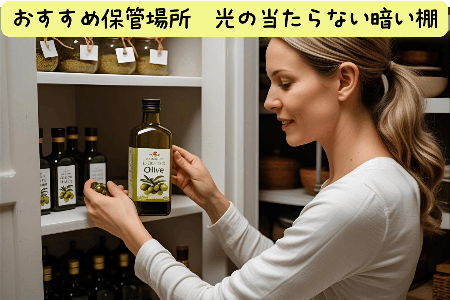 おすすめ保管場所 光の当たらない暗い棚